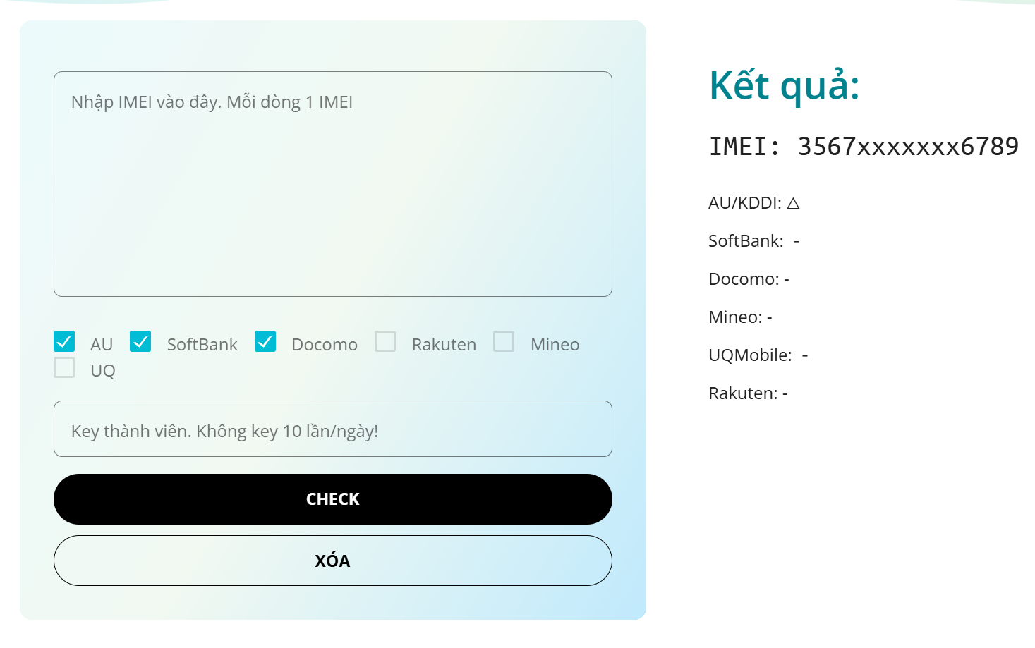 check IMEI